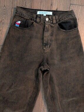Polar Skate Co. Big Boy Baggy Jeans, Brown / Black